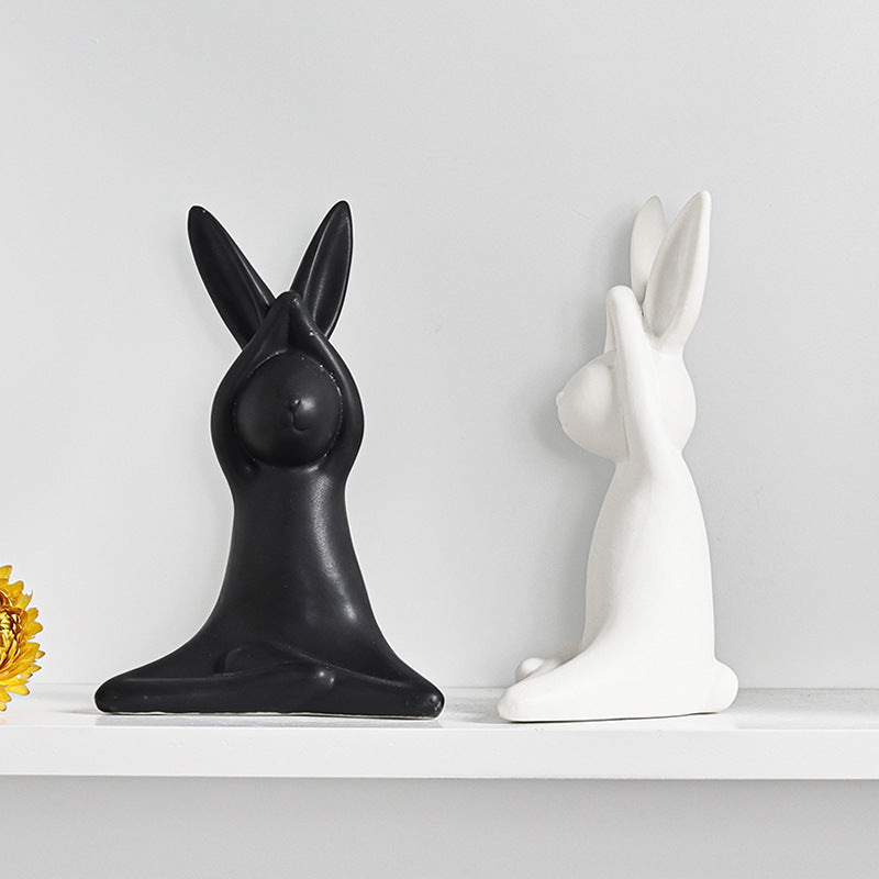 Ceramic Rabbit Figurine