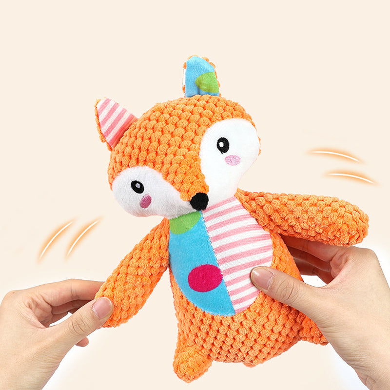 Squeaky Crinkle Plush Dog Toy